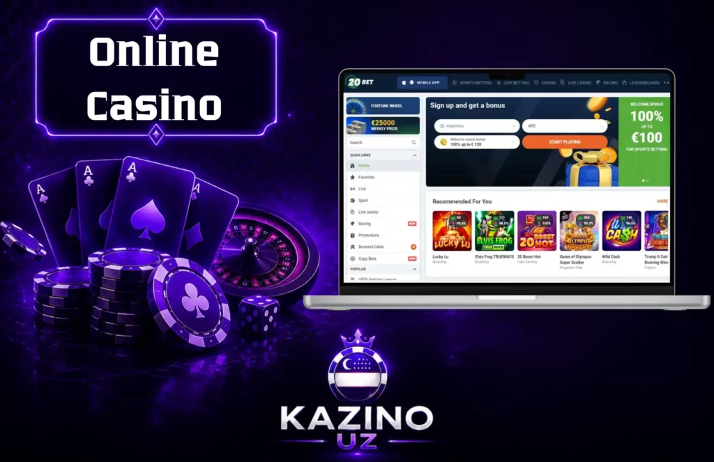20bet Kazinosida ro'yxatdan