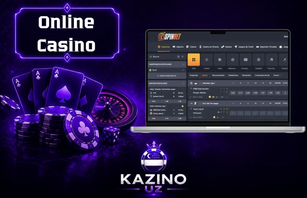 Jvspinbet Kazinosida ro'yxatdan